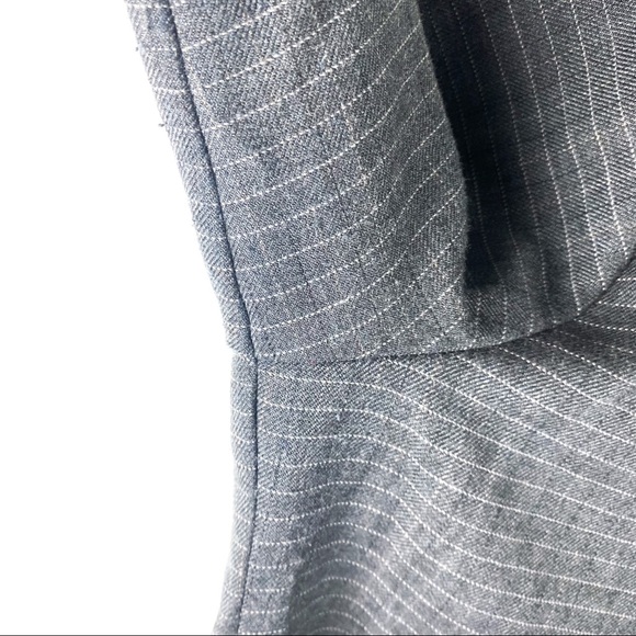 Modern Essentials Striped Dark Gray Blazer Large - Picture 2 of 9